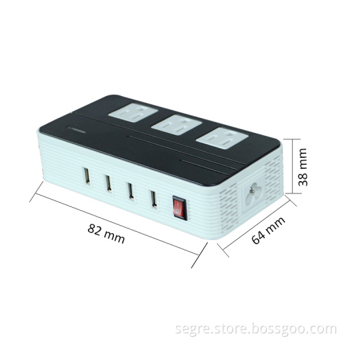 200W 110V Travel Power Converter Multi-functional All-in-One Converter with EU UK US AU plugs for your International trip
